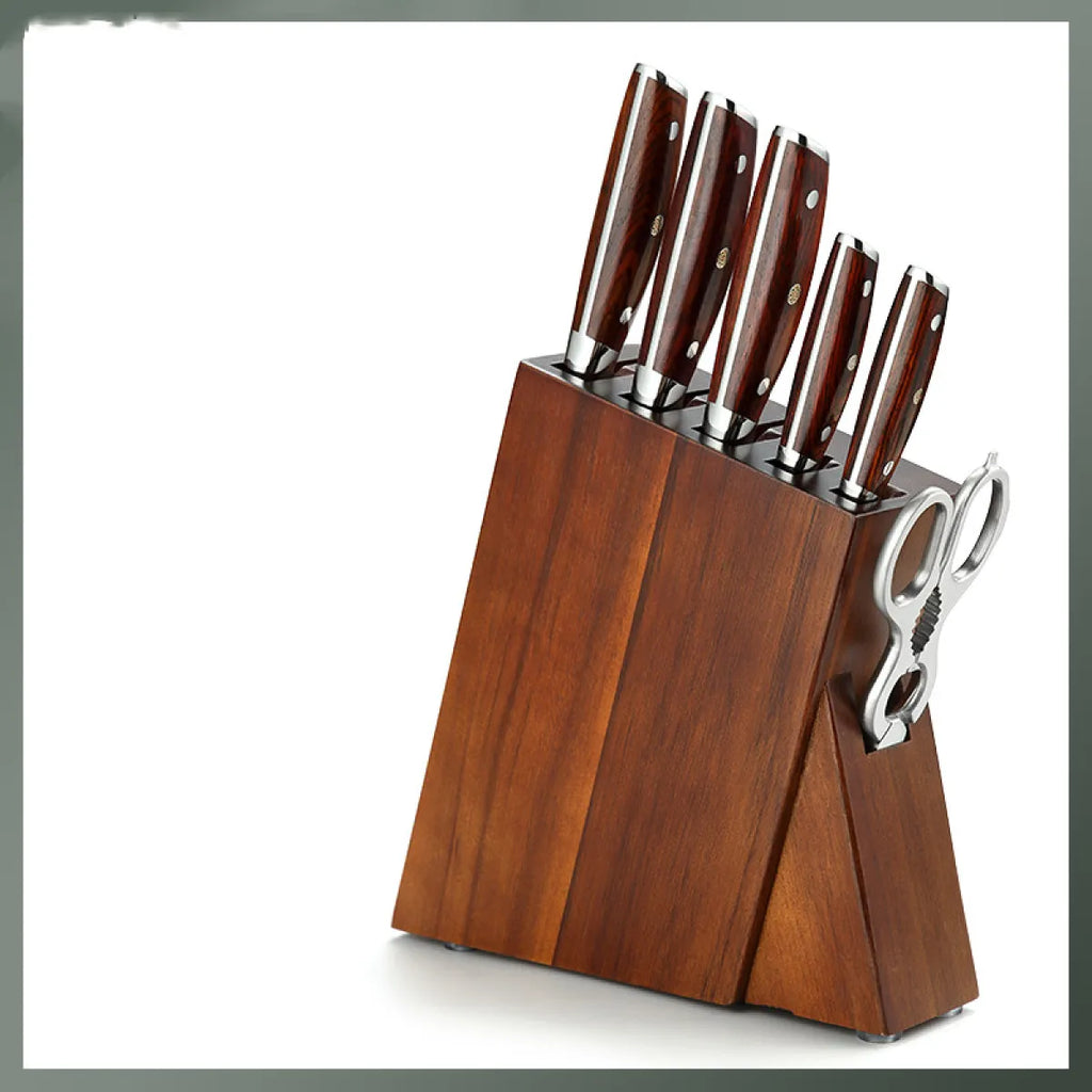 Seven-Piece Damascus Knife Set