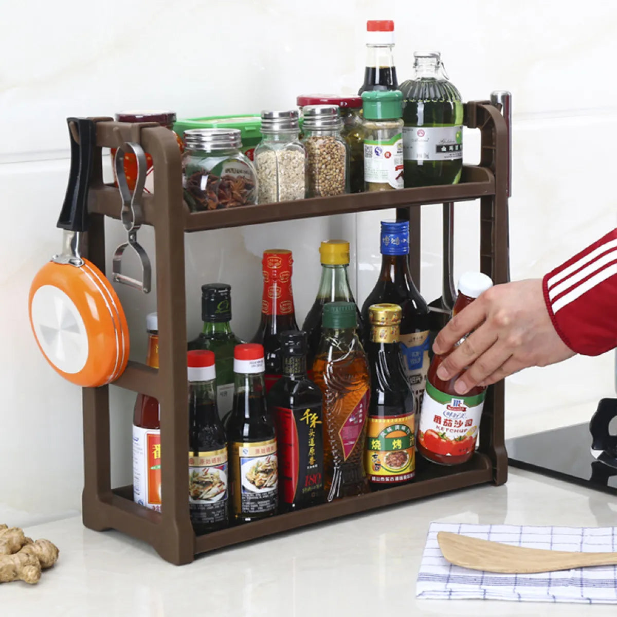 Kitchen Storage Multilayer Shelving Rack